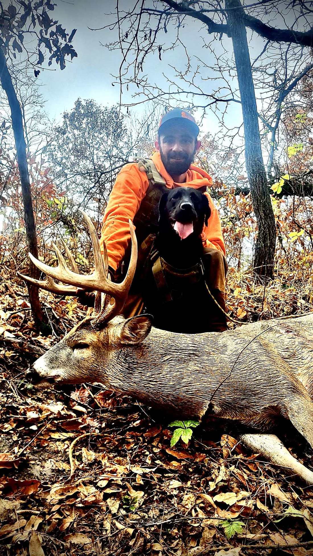 Whitetail buck taken in the northwest Missouri timber