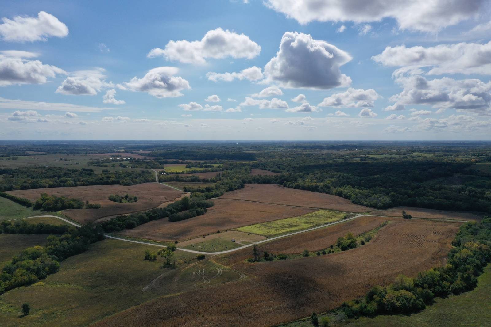 Timber meeting crop ground in northwest Missouri