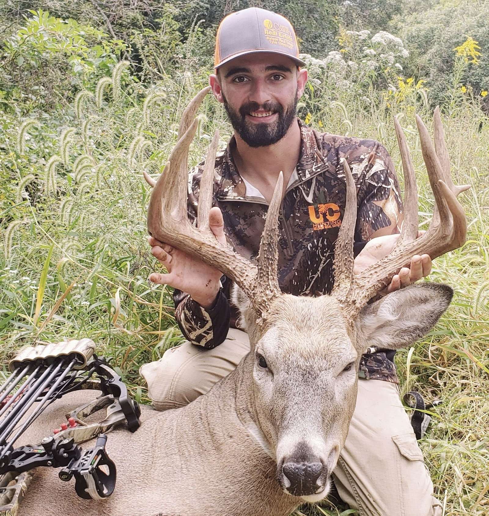 Mature whitetail buck taken on northwest Missouri hunting land